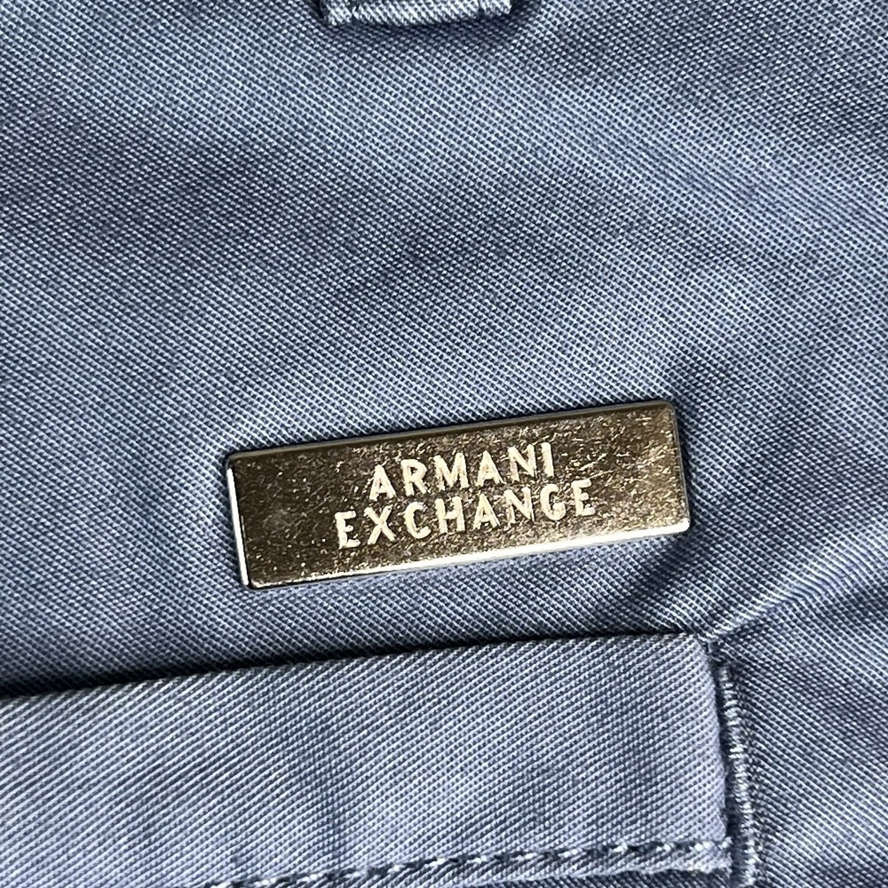 AX Armani Exchange Pants Chino Mens 34X32 Blue Slim Fit Lightweight Stretch NEW - Picture 13 of 16